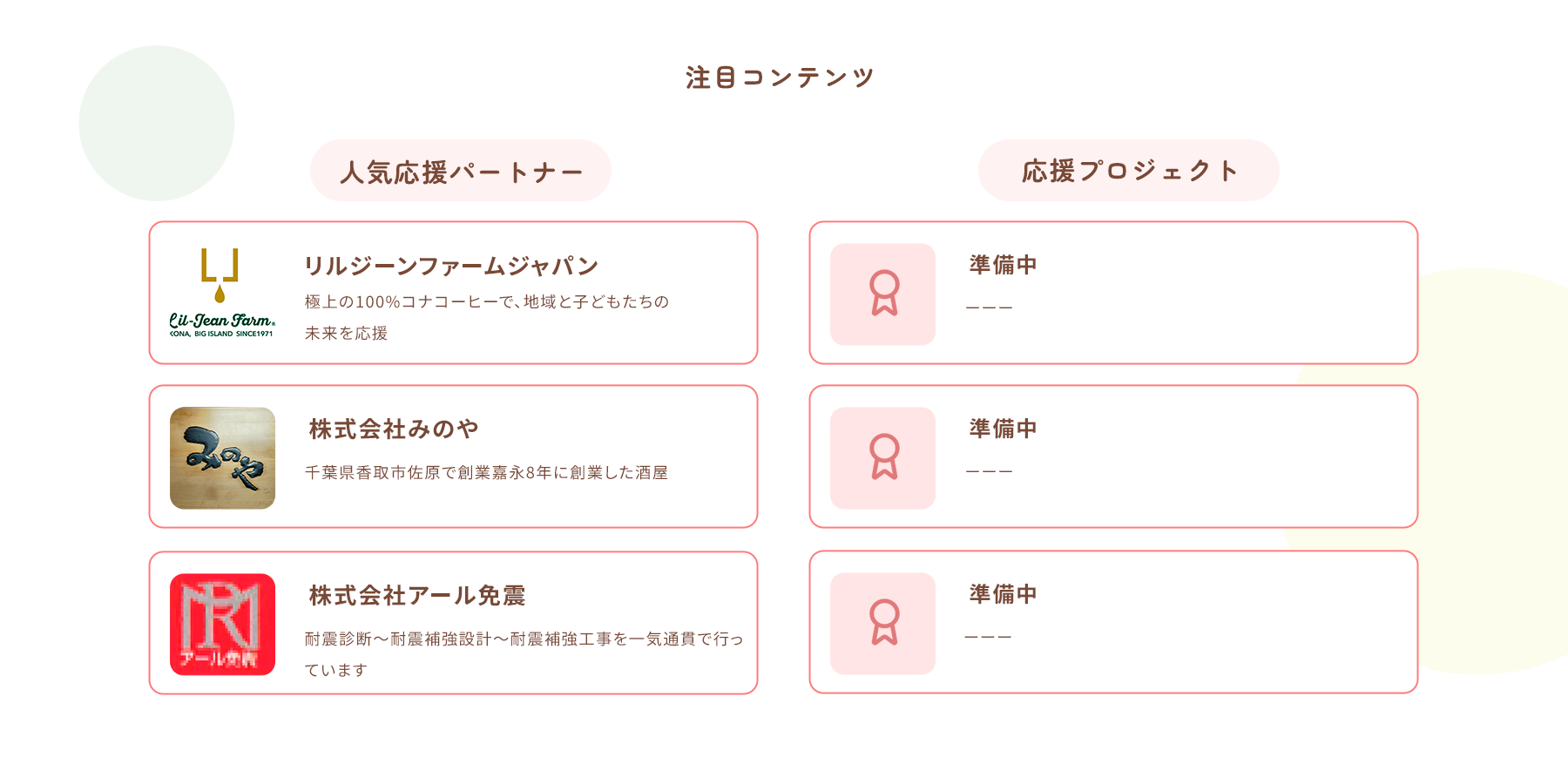 応援パートナー案内